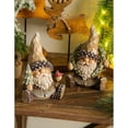thumbnail image 3 of Evergreen Resin Woodland Gnome Tabletop Decor with Wreath, 3 of 3