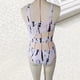 thumbnail image 3 of Gibobby Trajes de baño mujer una pieza Traje de baño de una pieza para mujer Traje de baño Recorte Bikini Estampado Push-Up Trajes de baño Tankinis Set(Blanco,CH), 3 of 4