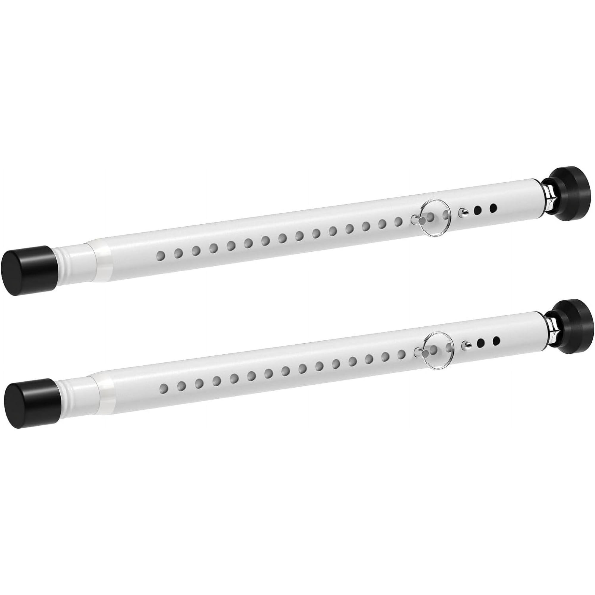 YeYeBest Sliding Door Security Bar Inside 2 Pack, Adjustable 18 to 51 Inch Window Security Bar Interior, Matte White