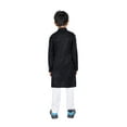 thumbnail image 3 of TRILOKI Kids Kurta Set for Boys Sequined Embroidery Black Rayon Indian Traditional Ethnic Wear, 3 of 5