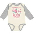 thumbnail image 3 of Inktastic I'm Going to Be a Big Sister in March Girls Long Sleeve Baby Bodysuit, 3 of 5