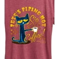 thumbnail image 3 of Pete The Cat - Petes Piping Hot Coffee  - Women's Short Sleeve Graphic T-Shirt, 3 of 6