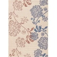 thumbnail image 2 of SAFAVIEH Courtyard Cindy Floral Indoor/Outdoor Area Rug, 5'3" x 7'7", Natural Brown/Blue, 2 of 8