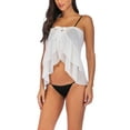 thumbnail image 2 of LELITA Womens Mesh Cover ups Swimwear Beach Sarong Pareo Canga Swimsuit Wrap White, 2 of 5