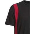 thumbnail image 2 of Expert Brand USA-Made Men's Oxymesh™ Athletic Color Block T-Shirt, Black/Red, Large, 2 of 3