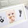 thumbnail image 4 of Newborn Baby Handprint Footprint Photo Frame Kit Perfect Baby Shower Gift, 4 of 9