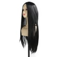 thumbnail image 1 of Cosplay Black Long Wig, Black Long Long Wig Fácil para Fiesta, 1 of 7