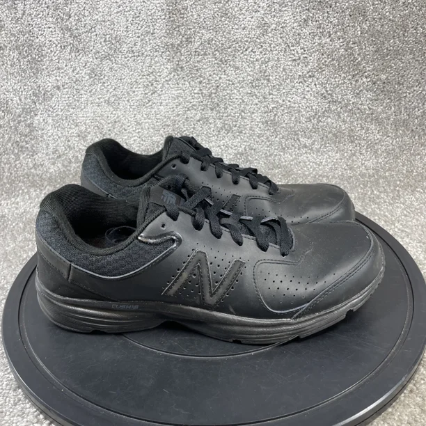 New Balance Shoes Mens Size 10 D 411v2 Black Leather Lace Up Sneakers