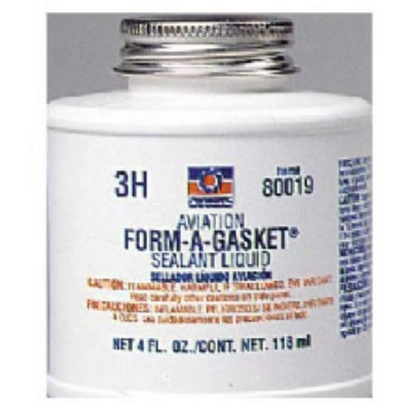 Permatex 4 OZ Aviation Form-A-Gasket Sealant With Brush Top Can Drie, Each