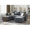 thumbnail image 1 of HONBAY Modern Sofa with Storage Seat for Living Room, Bluish Grey Polyester, 1 of 7