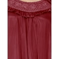 thumbnail image 5 of EZI Nightgowns for Women - Soft & Breathable Satin Night Gowns for Adult Women - Medium to Plus Size Womens Sleep Shirts - Long Mid-Length Nightgown, 5 of 9
