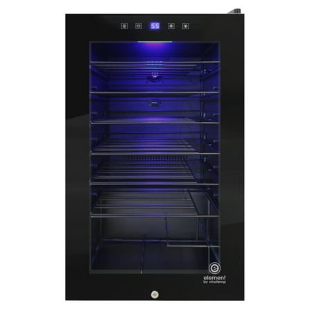Vinotemp - 42-Bottle Wine Cooler with Touch Screen - Black