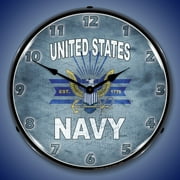 United States Navy Wall Clock, Lighted