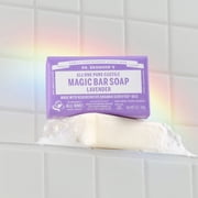 Dr. Bronners Magic Bar Soap – Lavender - Pure-Castile Soap - 5 oz - for face, body, hands