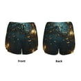 thumbnail image 5 of Lsque Magical Library Butterfly Night Printed Women's Running Shorts with Liner Pockets,Elastic Quick Dry Workout Athletic Gym Yoga Shorts,Womens High Waist Shorts-XX-Large, 5 of 9