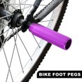 thumbnail image 3 of Unique Bargains 1Pair Aluminum Alloy BMX MTB Bike Bicycle Rear Foot Pegs Footrests Fit 3/8 Inch Axles Purple, 3 of 7