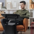 thumbnail image 3 of Giantex Stand Up Laptop Podium, Height Adjustable Mobile Stand, olling Lecture Desk, Computer Desk w/Swivel Lockable Wheels, Sit-to-Stand Lectern(2), 3 of 10