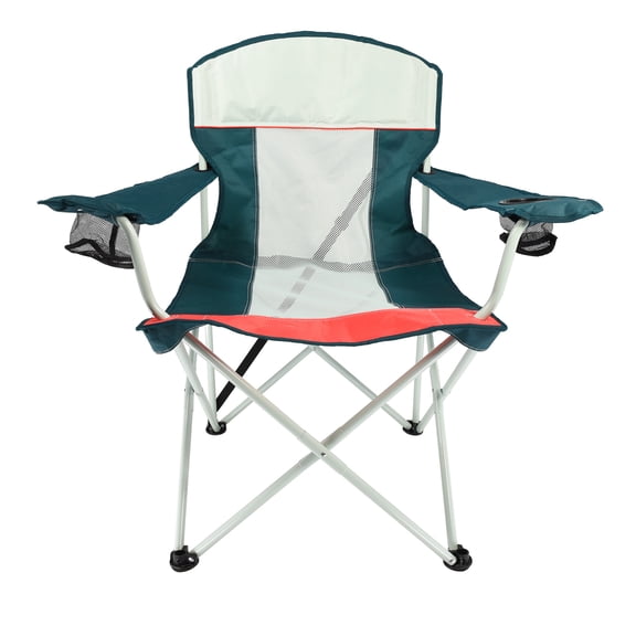 Ozark Trail Oversized Mesh Camping Chair with Carry Bag and Cup Holders