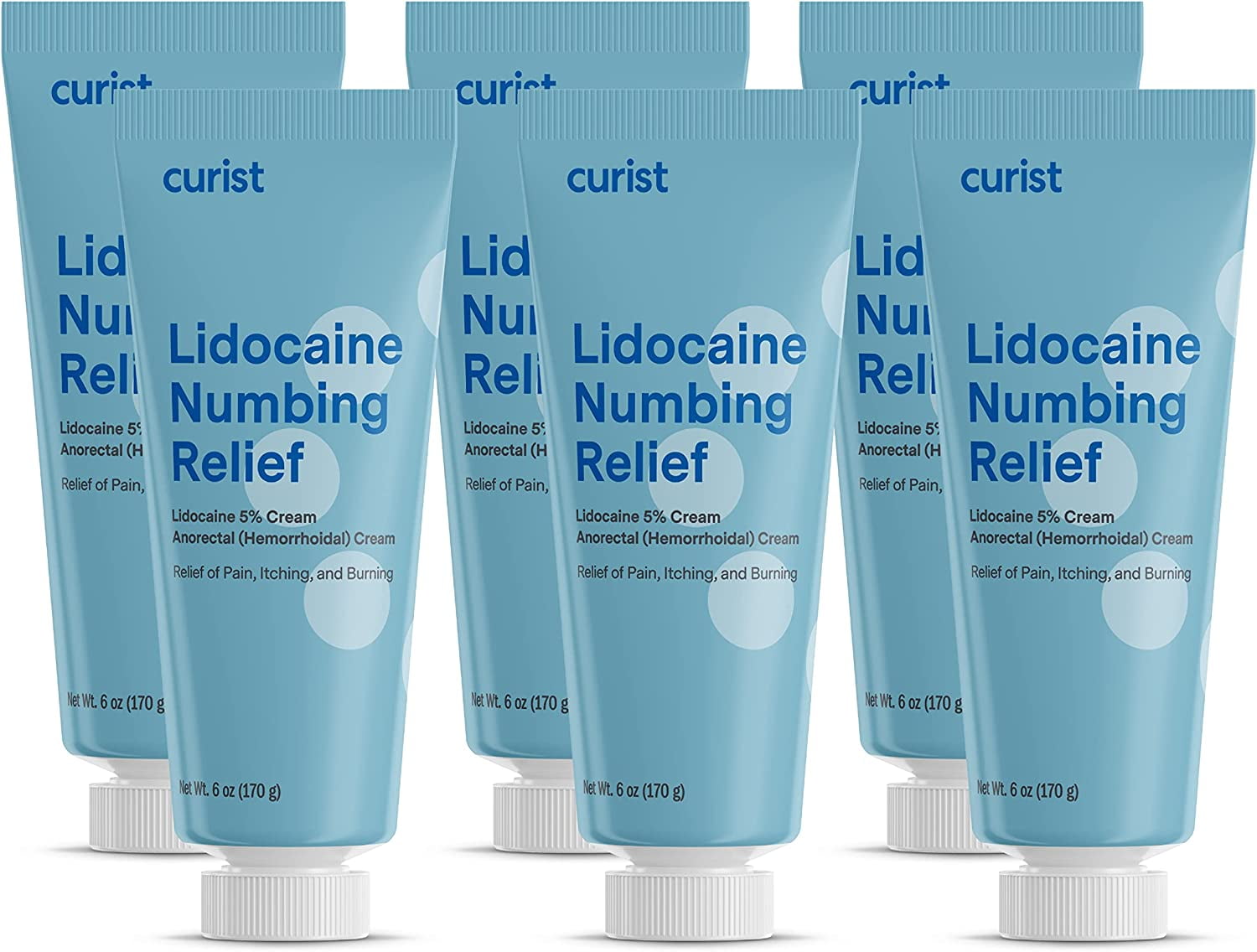 Curist Lidocaine Cream OTC Lidocaine 5 Topical Pain Relief Numbing