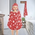 thumbnail image 5 of joogoo Christmas Snowflake Balls Kids Hooded Beach Towel Baby Bath Towel 23.5"x50", 5 of 7