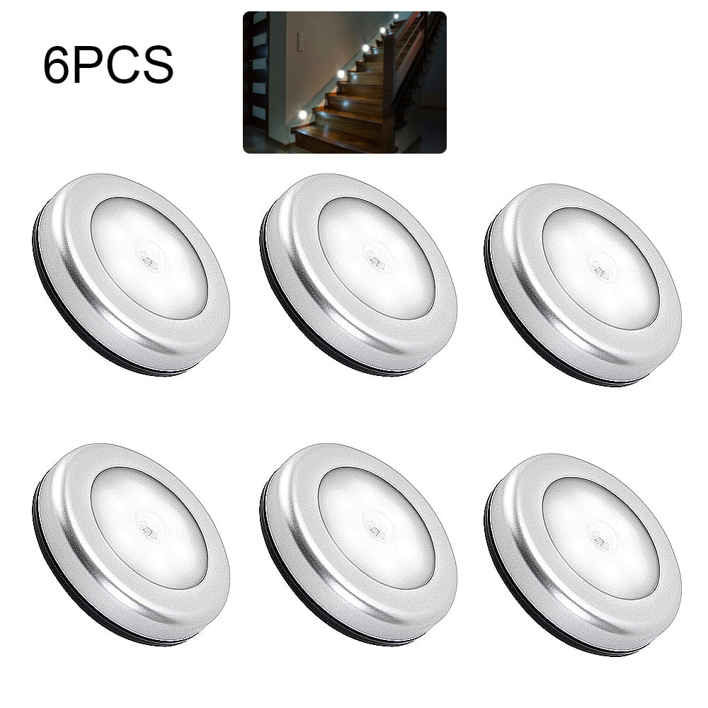 Closet Light Pack of 6 Perfect for Staircase Motion Sensor Light Bedroom Cabinet Bathroom Kitchen Hallway Wall Light LED Night Lights Battery Operated Lights Stick Anywhere with No Tools 