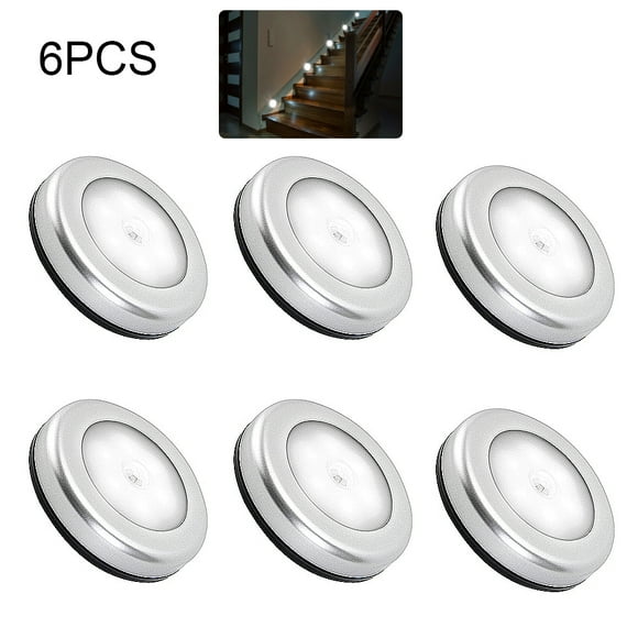 JTWEEN Motion Sensor Light, Closet Light, 6 Pack Wall Light, Stick Anywhere with No Tools, Battery Operated Lights, LED Night Lights, Perfect for Staircase, Hallway, Bathroom, Bedroom, Kitchen