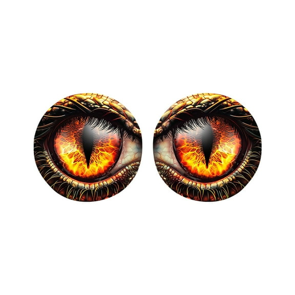 Beast Eyes Headlight Decals Pair, Beast Decals for Jeep Truck, Eye Headlight Decal, Round Eye Headlight Decal, Car Accessories, 3D Stereo Eyes Stickers Decal, Car Body Window Bumper Decoration