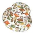 thumbnail image 3 of Kll Mushrooms Bucket Hat For Women Men Packable Travel Beach Sun Hat Outdoor Rave Accessories Reflective Fisherman Cap, 3 of 9