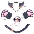 thumbnail image 3 of Conjunto De Cosplay De Gato Con Orejas De Cola De Gatito Dibujos Animados Ropa De Juego De Rol Cómoda Suministros De Fiesta Para Halloween Navidad N.° 3 Sweethay AP007716-01, 3 of 6