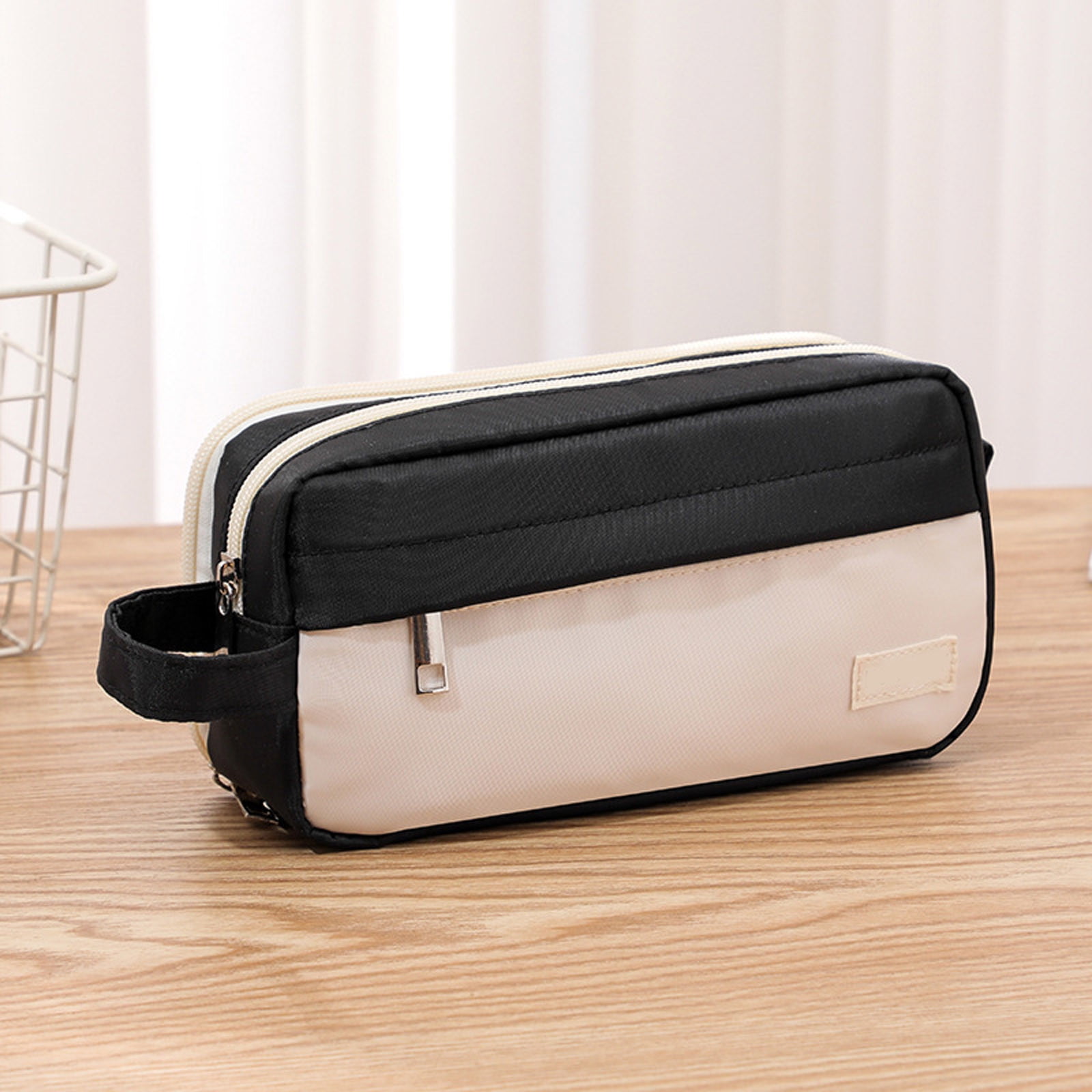 1-3PC High Capacity Pencil Case Large Capacity Pencil Pouch Big Pencil Bag Organizer Box Pen Case Portable Journaling Supplies with Easy Grip Handle for Office Home Travel