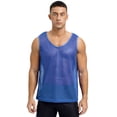 thumbnail image 1 of YONGHS Débardeur en Résille pour Hommes Débardeur Sans Manches Sport Bleu TG, 1 of 7