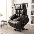 thumbnail image 5 of JUUXO Oversized Lay Flat Lift Recliner Chair with Cup Holders, Extra Large Power Lift Chair for Elderly with Heat & Massage, Big Tall 400 lbs, 5 of 10