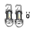 thumbnail image 4 of 2 linternas de llavero de bolsillo, brillantes, portátiles, recargables por USB, para senderismo, pesca, casa, paseos, perros, camping., 4 of 8