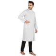 thumbnail image 2 of Atasi Indian Designer Kurta For Mens Party Wear Traditional Dress Solid Ethnic Long Shirt, 2 of 7
