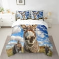 thumbnail image 2 of Erosebridal 3D Donkey Bed in a Bag Queen Size, Farm Animal Bed Set, Rustic Farmhouse Bedroom Decor, Reversible 7pcs, 2 of 4