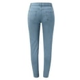 thumbnail image 6 of Ierhent Women Jean Womens High-Rise Bell Bottom Jeans Broad Feet Long Denim Pants Light Blue,2XL, 6 of 8