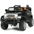 thumbnail image 2 of Gymax Electric Kids Ride On 12V Truck Car RC Remote Control Black, 2 of 6