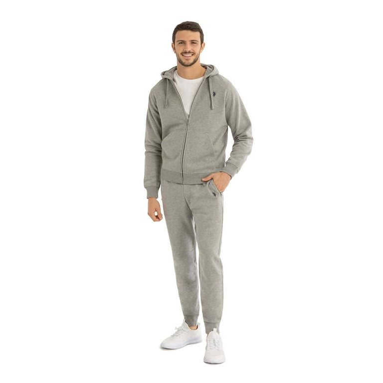 Men Polo Gray Sweatsuit Mens Polo Sweatsuit Set Discount