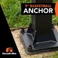 thumbnail image 3 of Goalrilla 9" Basketball Anchor System Installs in-Ground and Allows Goalrilla Hoop to Move with You, 3 of 17