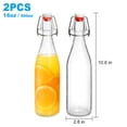thumbnail image 2 of Botellas de vidrio JOBVERT con tapa basculante de 500 ml (paquete de 2) para fermentación, 2 of 7