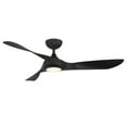 thumbnail image 2 of WAC Swirl 54" Matte Black Integrated LED Smart Ceiling Fan with Remote Control, 2 of 10