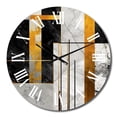 thumbnail image 2 of Designart "Marble Granite Agate with Gold Accents VII" Modern Geometric Oversized Wall Clock, 2 of 5