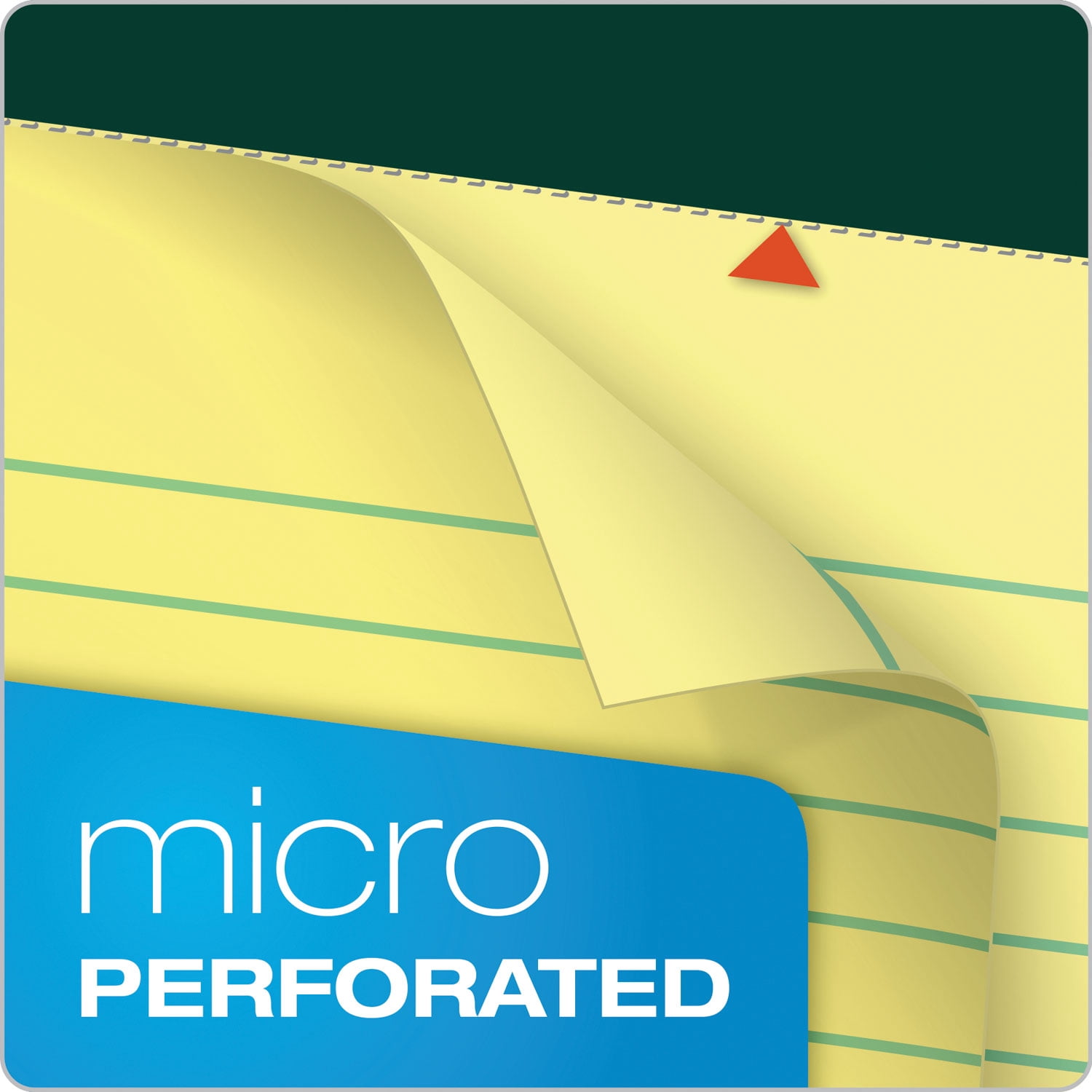 Double Docket Ruled Pads, Narrow Rule, 100 Canary-Yellow 8.5 X 11.75 Sheets, 6/pack