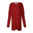 thumbnail image 4 of gakvbuo Fall Long Sweatshirt For Womens With Pockets Lightweight Pullover Shirts Long Sleeve Dressy Tunic Tops To Wear With Leggings, 4 of 4