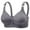 Gray, variant on Everyday Bras For Women No Underwire Wireless Support Bra Breathable Chest Shaping Everyday Bra