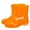 Orange, variant on Women's Solid Color Short Rain Boots Waterproof Wide Calf Garden Shoes Lightweight Anti-Slip Outdoor Rubber Boots Purple
