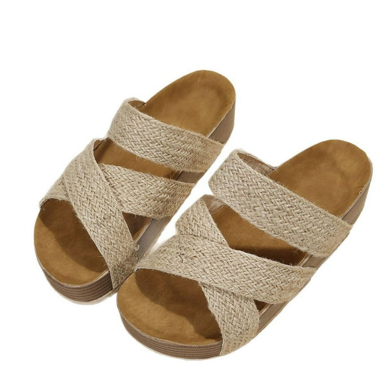 Quaouag Orthopedic Sandals for Women 2025 Casual Vintage Slippers