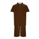 thumbnail image 4 of WILLBEST Traje Corto para Hombre, Dos Trajes para Hombre, Camisa y Pantalones Cortos de Color Liso con Cremallera En La Parte Superior., 4 of 4