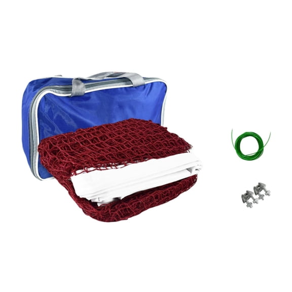 QccHieUs Badminton Net Only with Carrying Bag Professional Easy Setup Mesh Net Convenient 6.1m