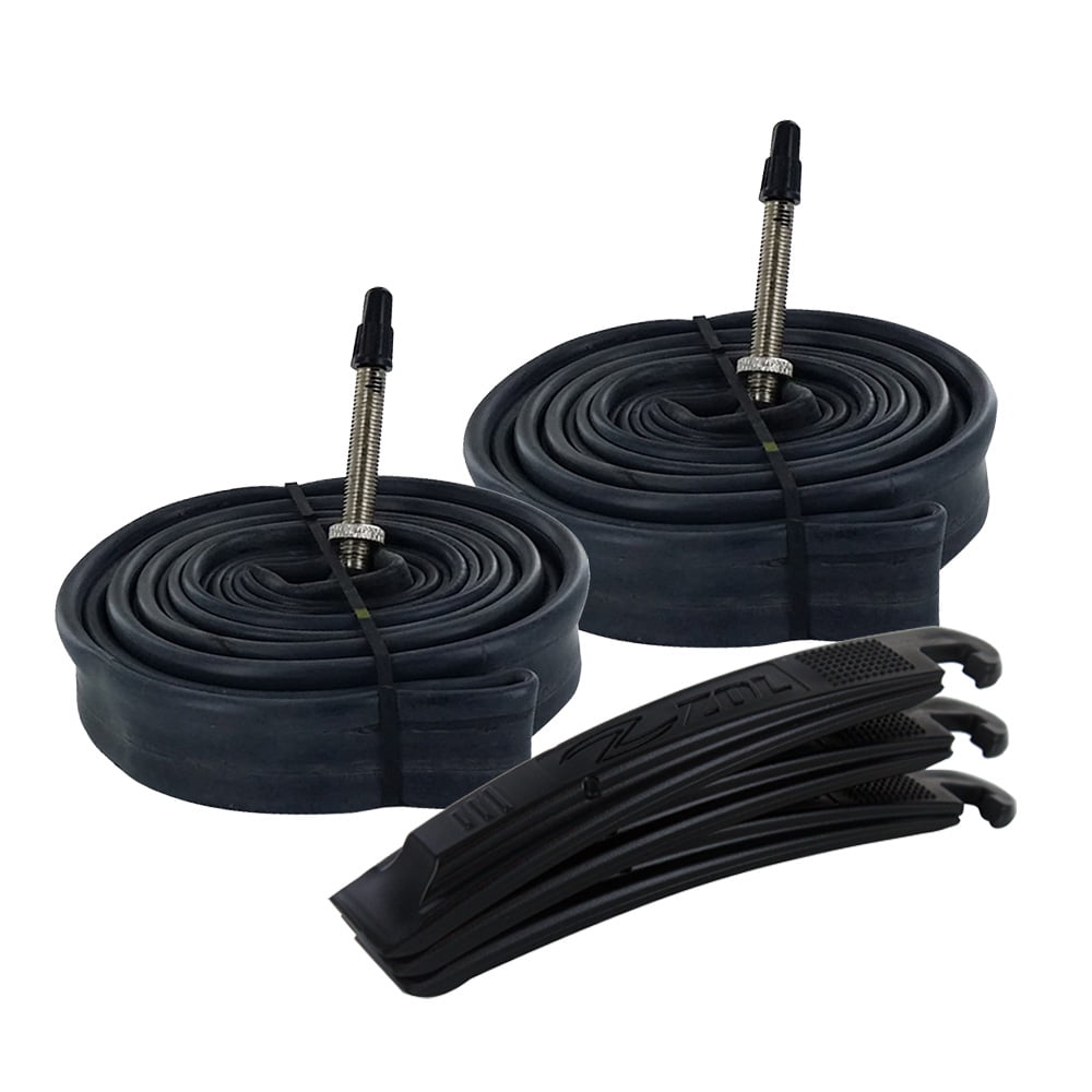 Zol Bundle Pack of 4 bike inner tube 700x23FV48mm & 3 Zol Tires Levers